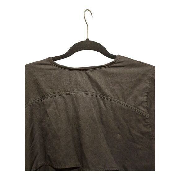 CARHARTT Women's Black Multi-Pocket V-Neck Scrub Top - Size Medium - Picture 4 of 8